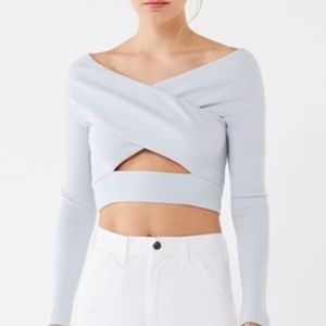 URBAN OUTFITTERS: Blue Out From Under Crop Top